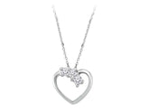 Collier coeur diamant