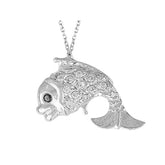 Diamond Fish Necklace