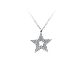 Collier étoile diamant
