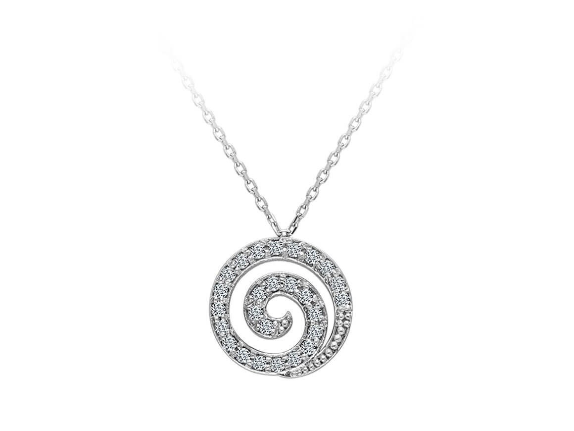 Collier de lave diamant
