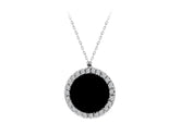 Collier Diamant et Onyx