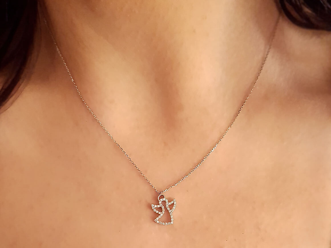 Diamond Angel Necklace