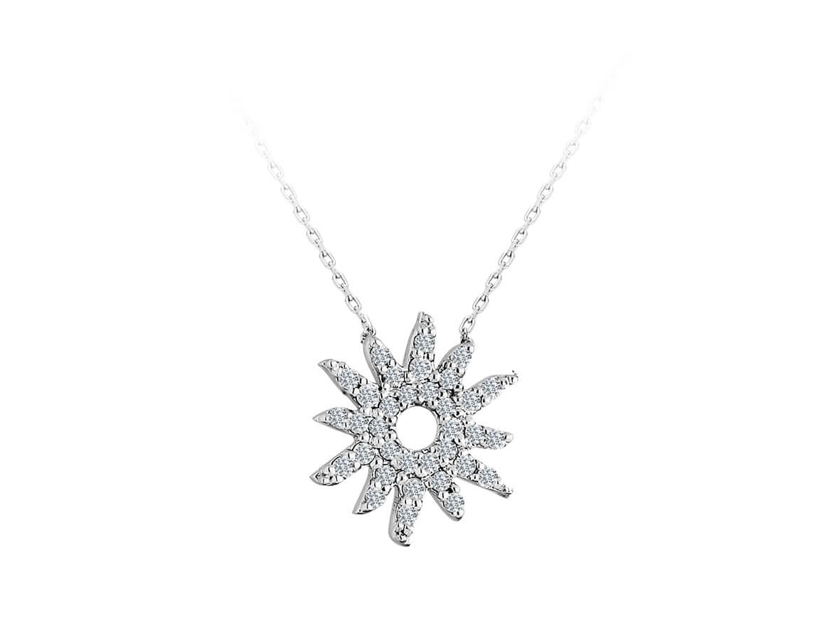 Diamond Sun Necklace