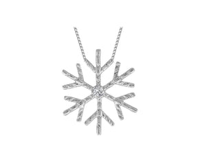 Diamond Snowflake Necklace