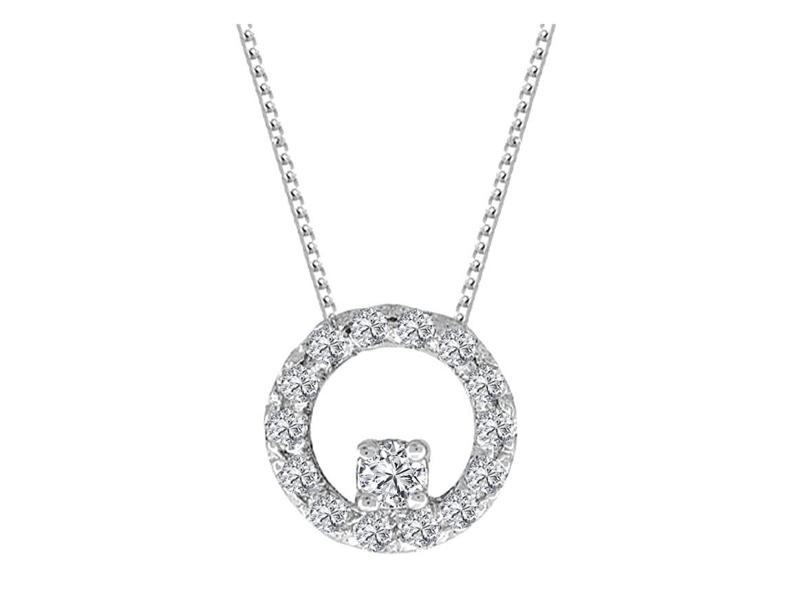 Diamond Round Necklace