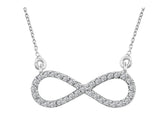 Diamond infinity necklace