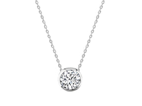 Collier solitaire diamant 0,28 carat