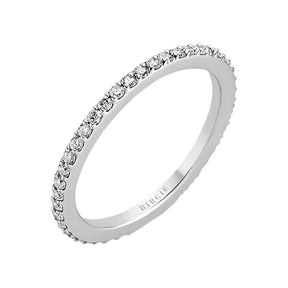Bague de mariage d'éternité fine en diamant de 0,34 carat