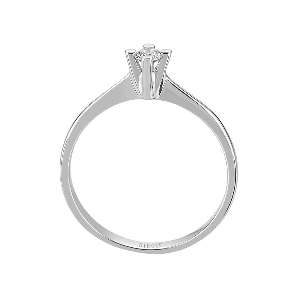 Bague solitaire diamant 0,12 carat