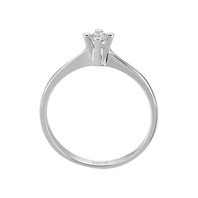 Bague solitaire diamant 0,12 carat