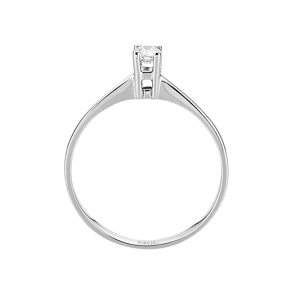 Bague solitaire diamant 0,18 carat