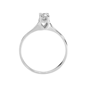 Bague diamant solitaire 0,10 carat