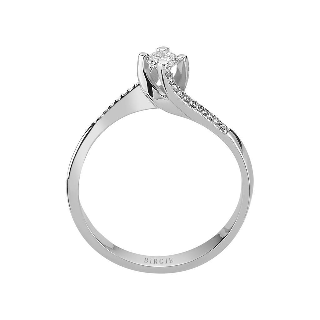 0.20 Carat Diamond Halo Engagement Ring