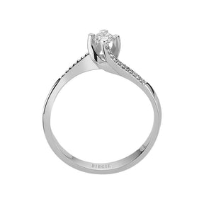 0.20 Carat Diamond Halo Engagement Ring