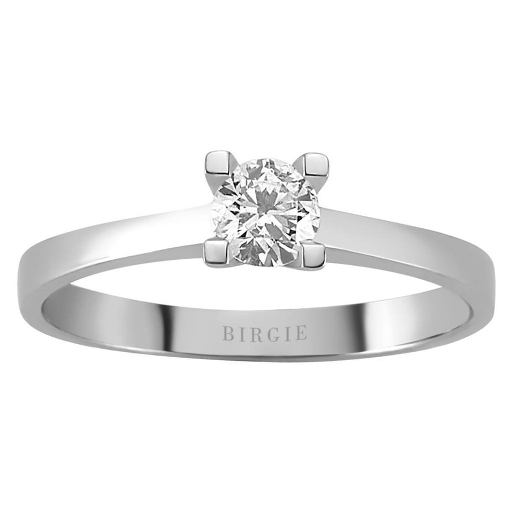 Bague solitaire diamant 0,31 carat