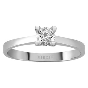 Bague solitaire diamant 0,31 carat