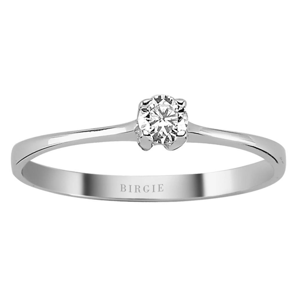 Bague solitaire diamant 0,15 carat