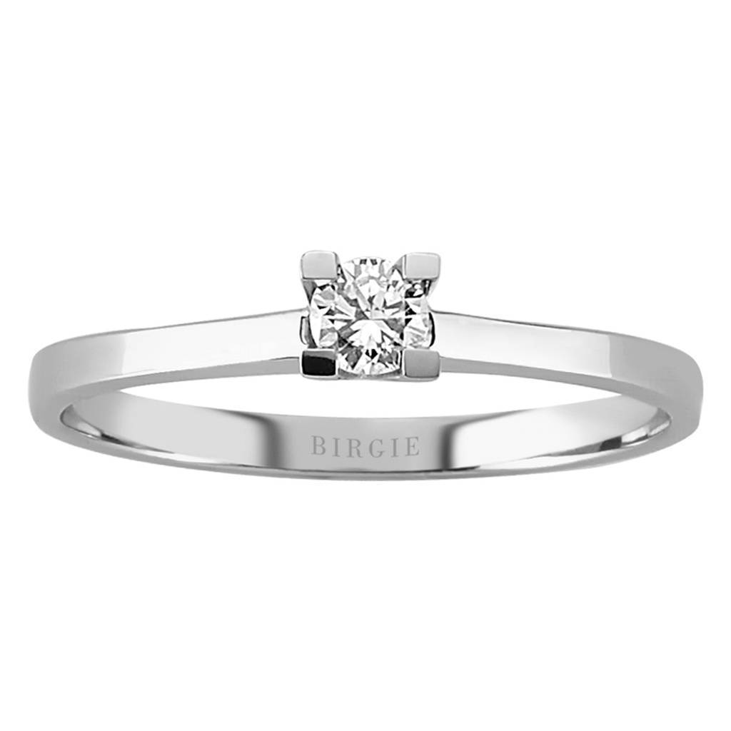 Bague solitaire diamant 0,15 carat