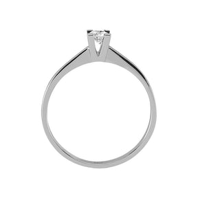 Bague solitaire diamant 0,15 carat