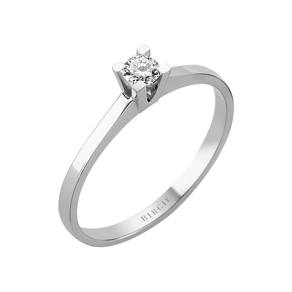 Bague solitaire diamant 0,15 carat