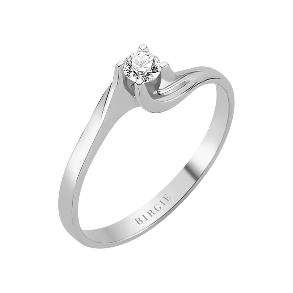 0.14 carat solitaire diamond ring