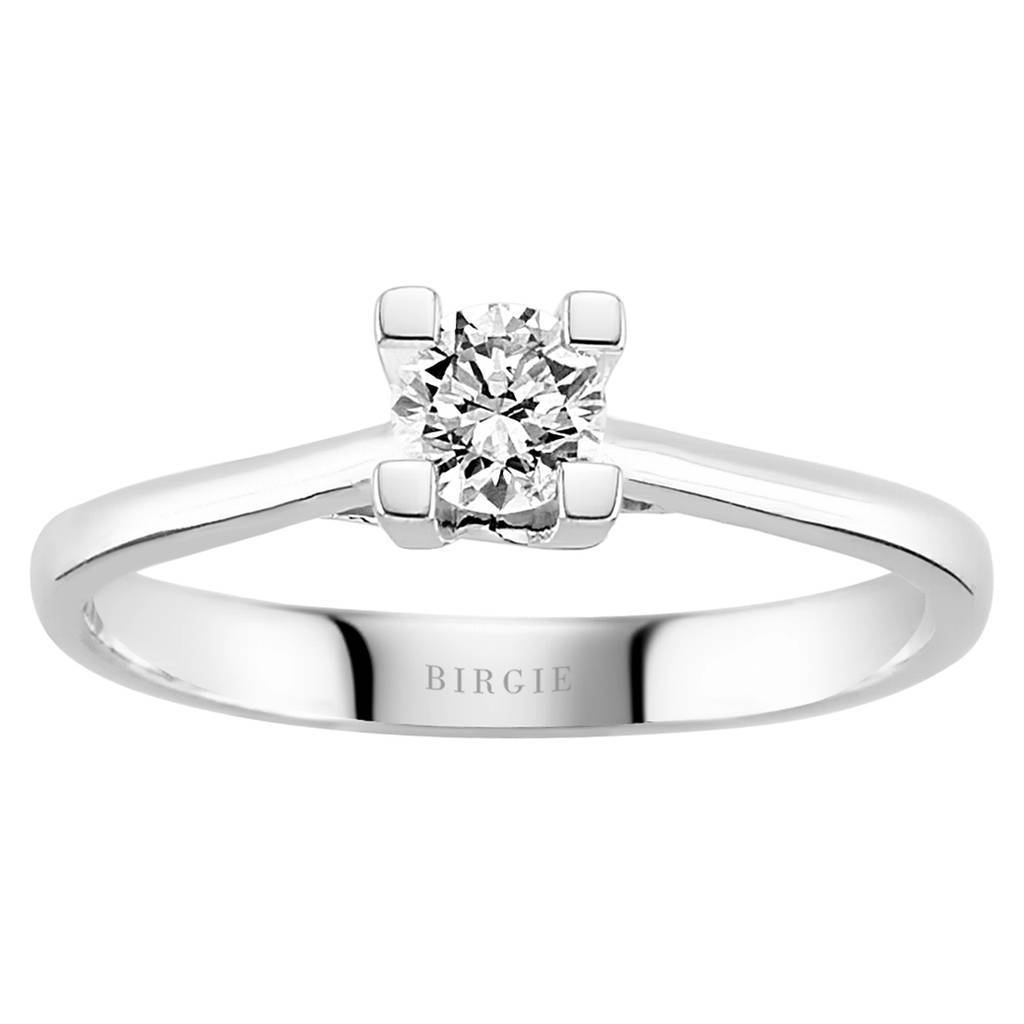 Bague solitaire diamant 0,33 carat