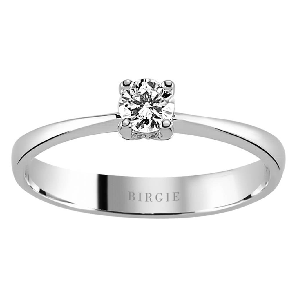 Bague solitaire diamant 0,23 carat