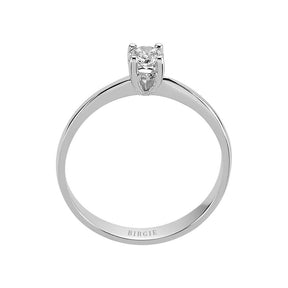 Bague solitaire diamant 0,23 carat