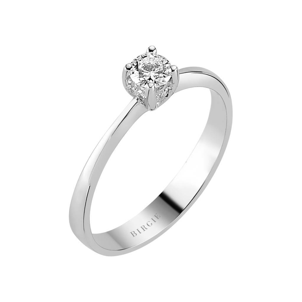 Bague solitaire diamant 0,23 carat