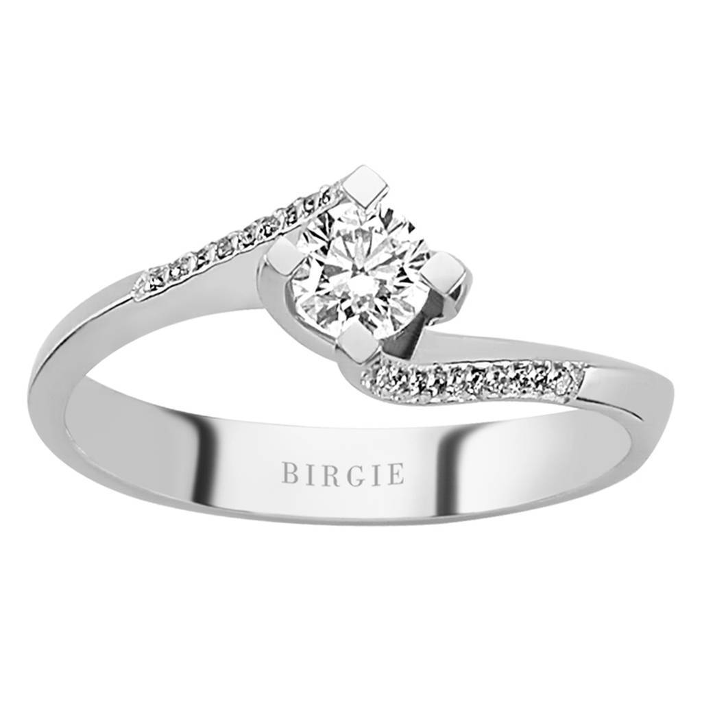 Bague de fiançailles halo de diamants de 0,30 carat
