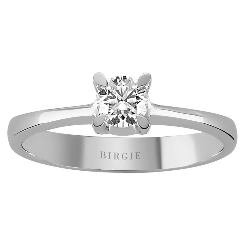 Bague solitaire diamant 0,31 carat