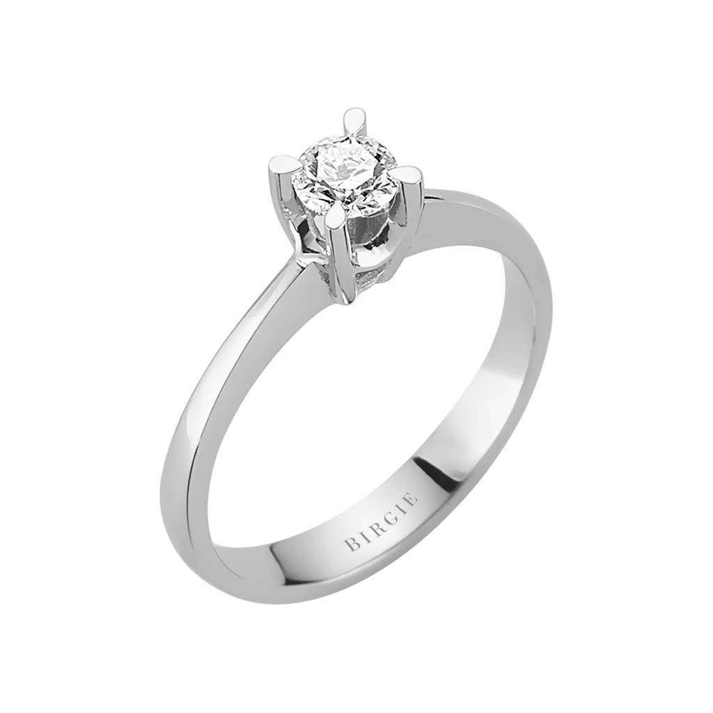 Bague solitaire diamant 0,31 carat