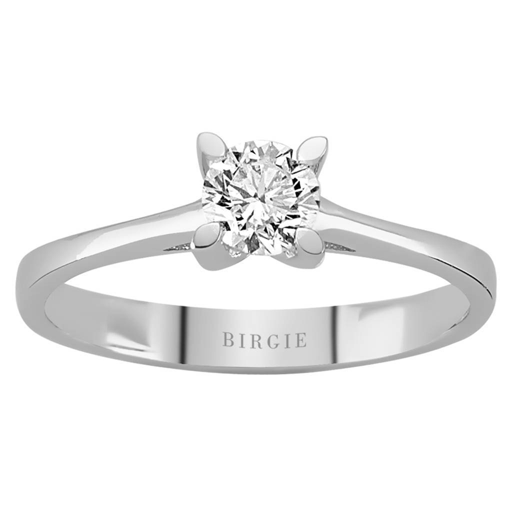 Bague solitaire diamant 0,43 carat