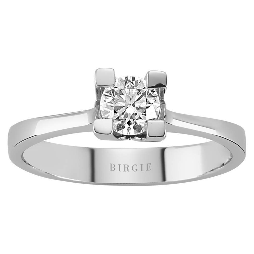 Bague solitaire diamant 0,44 carat