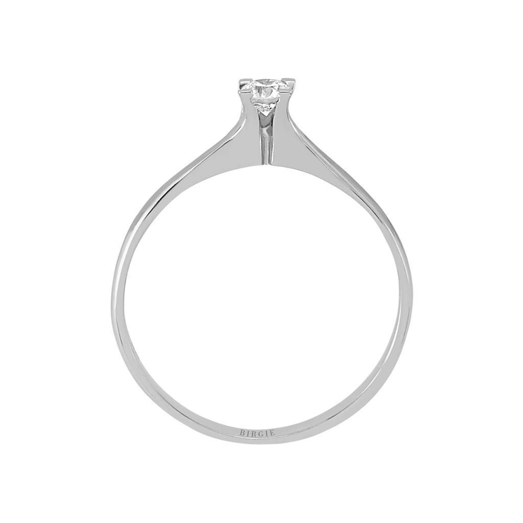 Bague solitaire diamant 0,12 carat