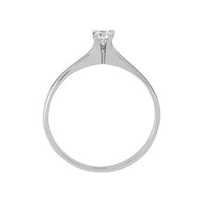Bague solitaire diamant 0,12 carat