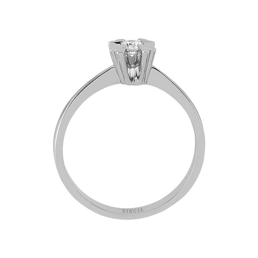 Bague solitaire diamant 0,12 carat