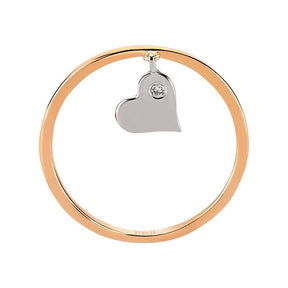 Bague coeur diamant