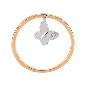 Bague papillon diamant