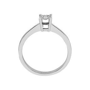 Bague halo de diamants d'apparence 0,50 carat