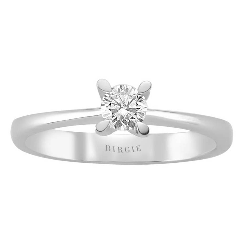 Bague solitaire diamant 0,29 carat