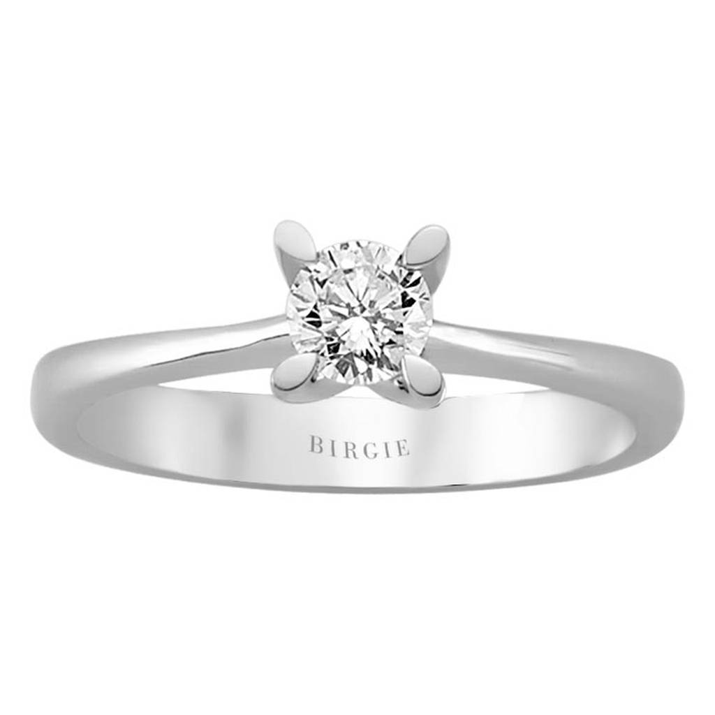 Bague solitaire diamant 0,38 carat