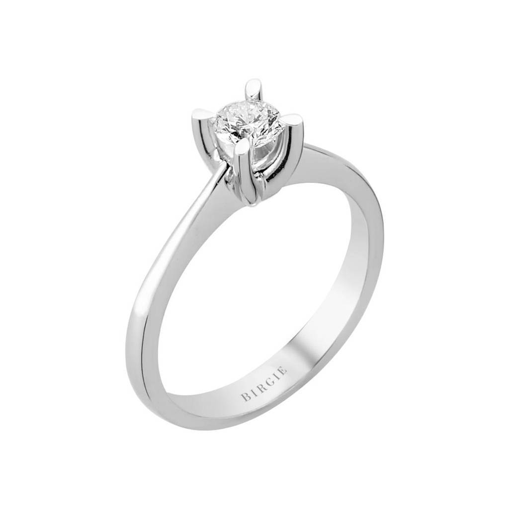 Bague solitaire diamant 0,38 carat