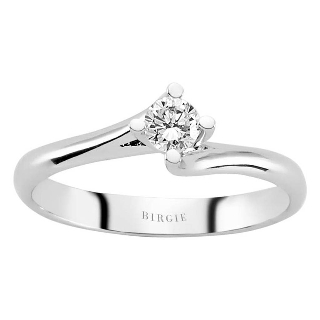 Bague solitaire diamant 0,23 carat