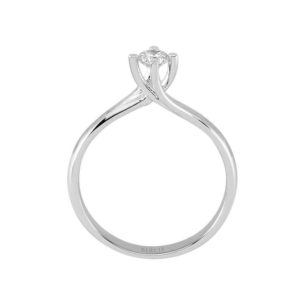 Bague solitaire diamant 0,23 carat