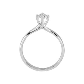 Bague solitaire diamant couleur G 0,30 carat