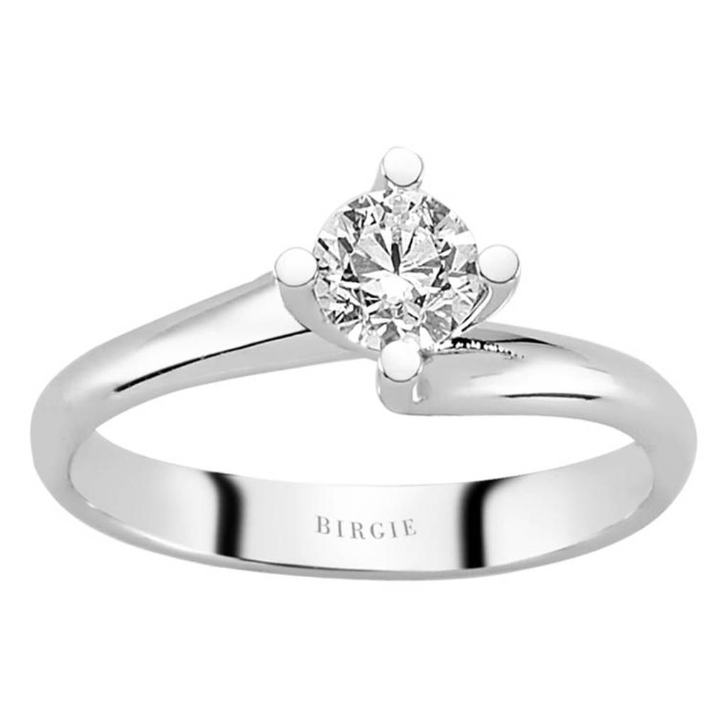 Bague solitaire diamant 0,49 carat