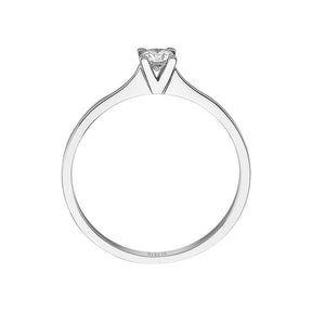 Bague solitaire diamant 0,18 carat