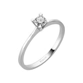 Bague solitaire diamant 0,25 carat