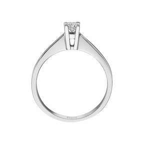 Bague solitaire diamant 0,16 carat